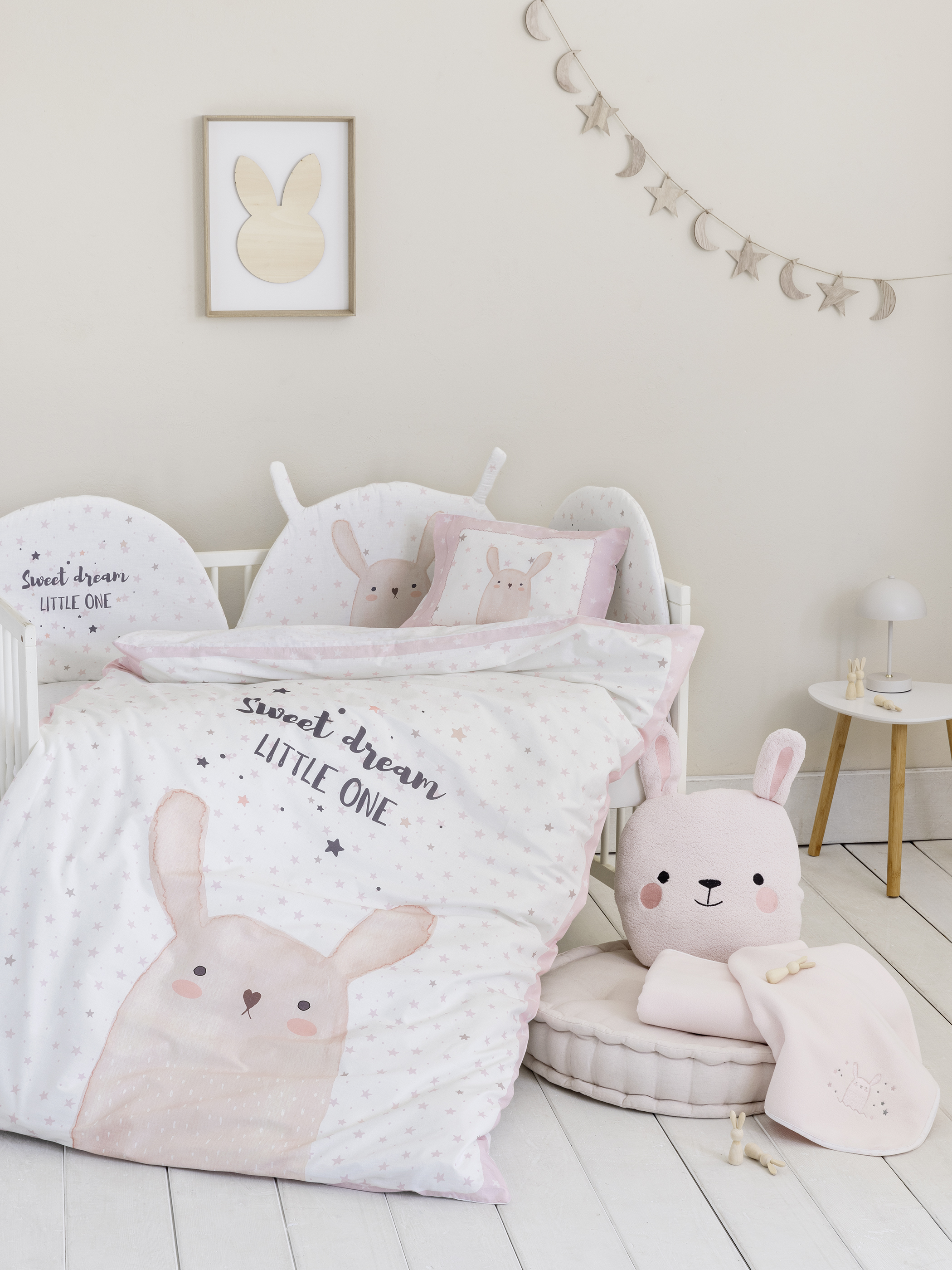 Κουβερλί Κούνιας 100x140 Nima Home Lovely Bunny